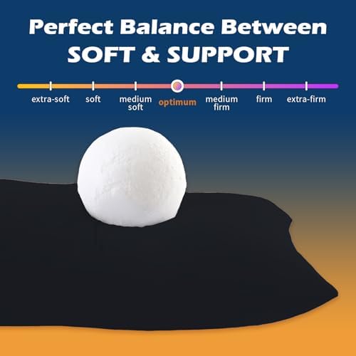 DOWNCOOL Memory Foam Body Pillow - 20x54 inch Soft Support Insert