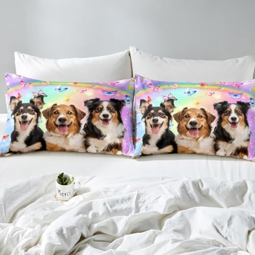 Feelyou Twin Duvet Cover Set with Pillow Case Brown Modern 3D Print