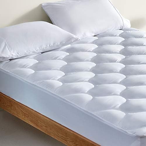 SLEEP ZONE Quilted Fitted Queen Mattress Pad Cover