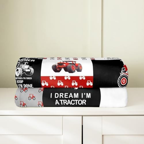 Feelyou Boys Cartoon Car Flannel Fleece Throw Blanket
