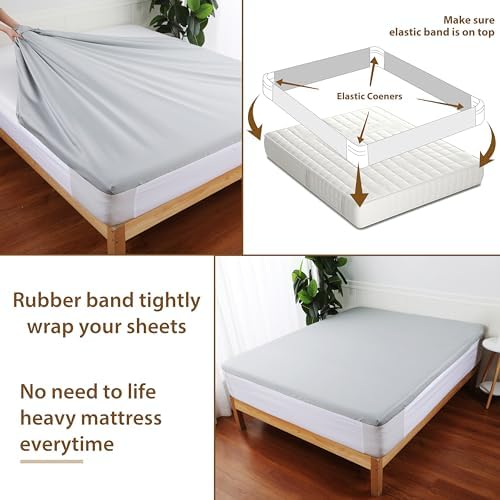 BEITABEI Elastic Sheet Holder for Queen Mattress