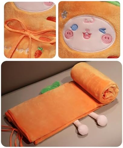 ETAWDE Green Cartoon Flannel Throw Blanket for Kids