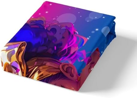 Castle Fairy Purple Black Cool Princess Girls Mattress Protector Set