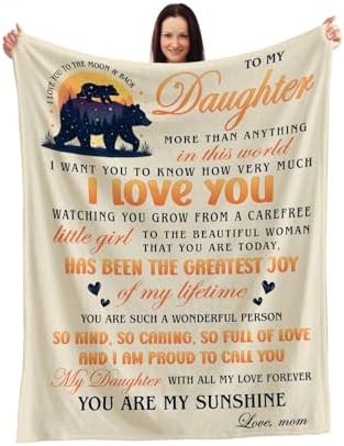 I Love You to the Moon and Back Blanket for Daughter