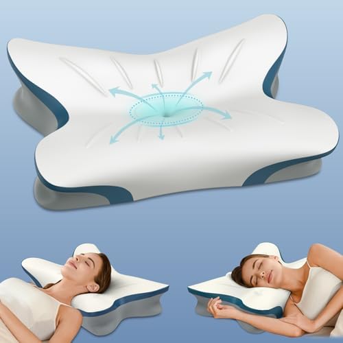 ROPU Cervical Pillow - Ergonomic Neck Support for All Sleep Positions