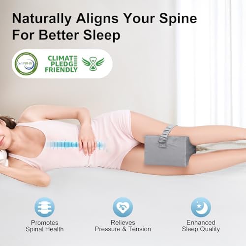 Knee Pillow for Side Sleepers with 4 Uses and Pain Relief