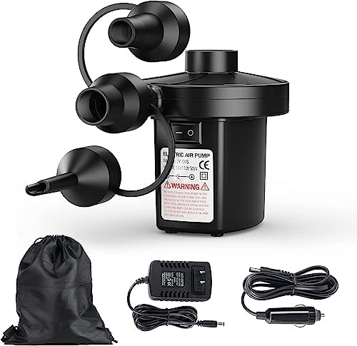 Motorenbau 3-NOZZLE Air Pump for Inflatable Mattresses and Cushions