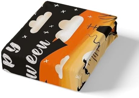 Castle Fairy Halloween Fitted Sheet Twin Set with Pillowcase