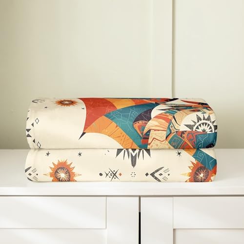 Feelyou Western Dragon Fuzzy Flannel Throw Blanket 40x50