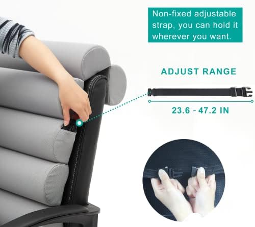 Givanlee 6-Section Lumbar Support Pillow for Office Chairs