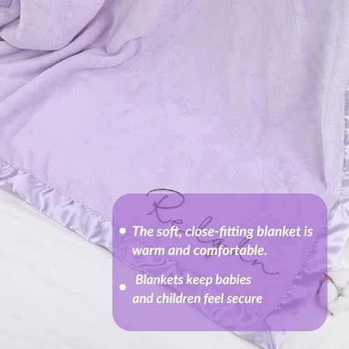 BJZLWJ Flannel Baby Blanket with Custom Name