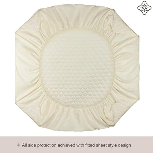 BIOWEAVES Organic Cotton Mattress Pad Cover Twin