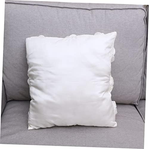 QUMIIRITY 3D Rose Decorative Pillowcase with Invisible Zipper