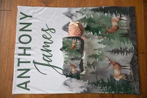 NAZENTI Personalized Baby Blanket with Name