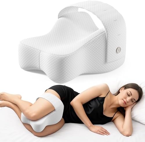 CKLCKL Knee Pillow for Side Sleepers with Adjustable Straps
