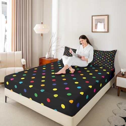 Castle Fairy Polka Dot Bed Sheet Set for Kids