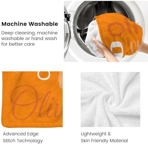Custom Name Blanket with Personalized Design Orange