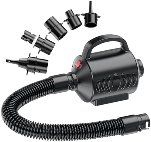 Electric Air Pump with 4 Nozzles for Inflatable Pools and Mattresses