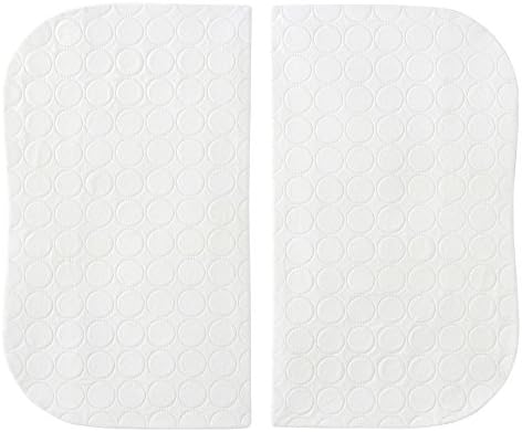 HALO Bassinest Twin Sleeper Waterproof Mattress Pads - 2 Pack White