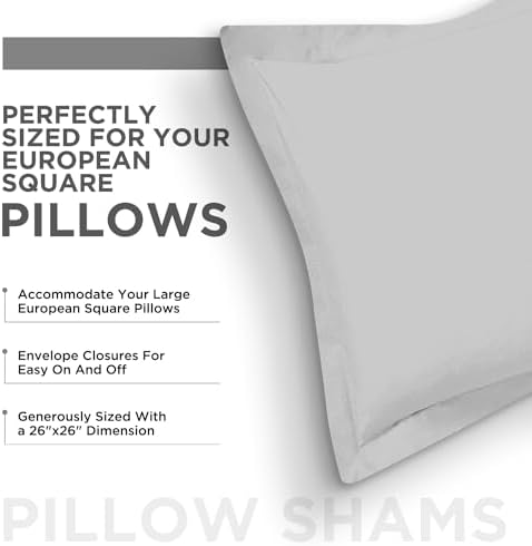 CharlottelyHues 100 Egyptian Cotton Pillow Shams Set of 2 1