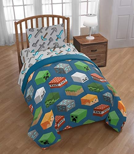 Jay Franco Minecraft Isometric 4-Piece Twin Bed Set 1