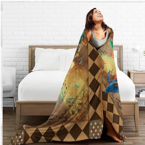 Cute Chicken Rooster Throw Blanket for Adults Kids 1
