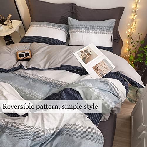 DREAMINGO Stripes Geometric Duvet Cover Set