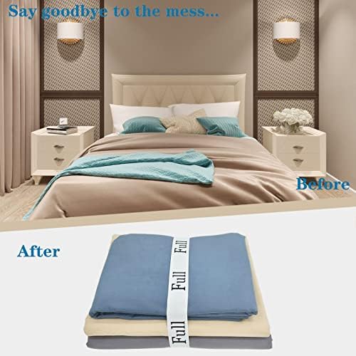 4Pcs Bed Sheet Organizer Bands with Elastic Straps