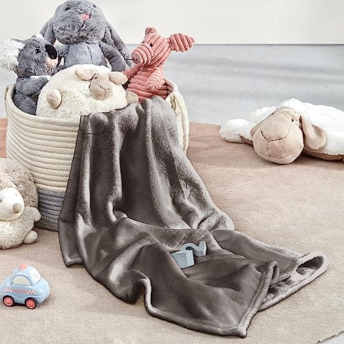 Sleep Zone Fleece Baby Blanket - Cozy Lightweight 30x40 Inches