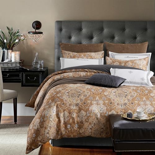 HYPREST Paisley Duvet Cover Set 3 Pcs Queen Size