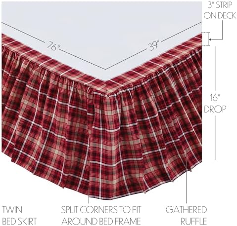 VHC Brands Braxton 29194 Bed Skirt Twin