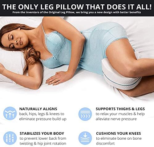 Contour Legacy Leg Knee Foam Support Pillow for Side Sleepers