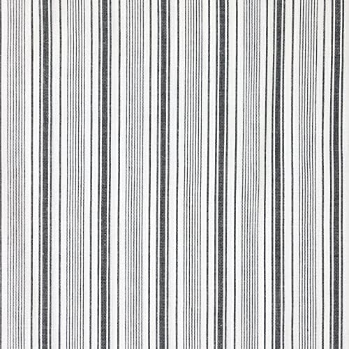 VHC Brands Sawyer Mill Striped Twin Bed Skirt Black 39x76x16 1
