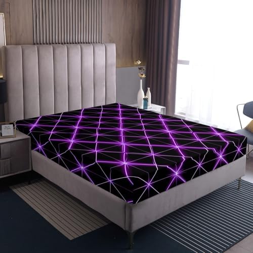 Castle Fairy Geometric Fitted Sheet Twin Size Set