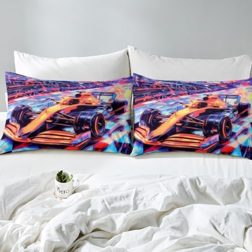 Castle Fairy Race Car Fitted Sheet Set for Kids