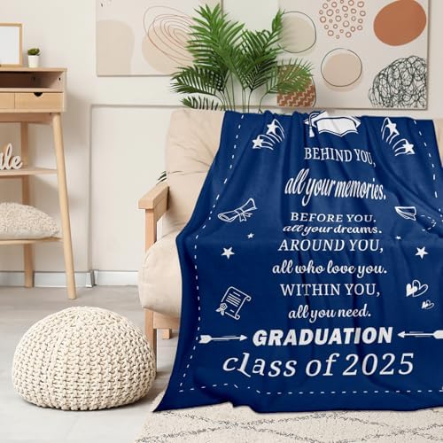 2025 Graduation Throw Blanket for Her Him Gifts