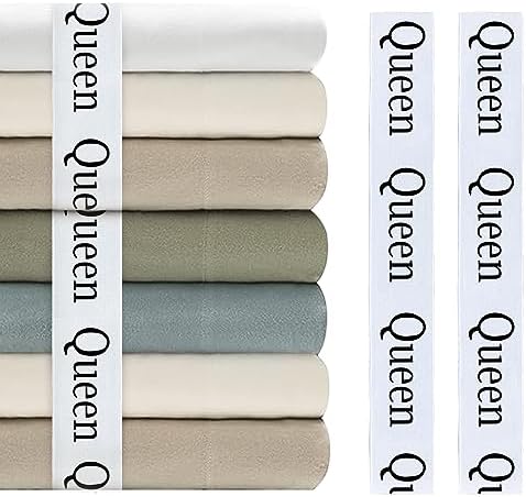 Bozenu Sheet Organizers - 4 Elastic Bed Sheet Straps for Queen Sheets