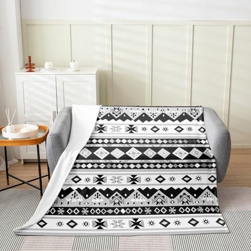 Feelyou Western Bohemian Plush Throw Blanket 40x50