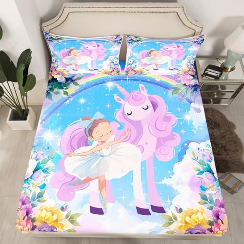 Castle Fairy Cute Unicorn Sheet Set Kawaii Decor