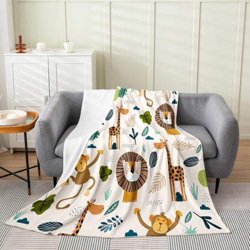 Feelyou Lion Flannel Fleece Throw Blanket