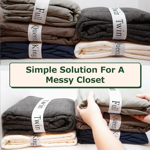 ECOHomes Sheet Organizer with Label Bands - White 2PCs