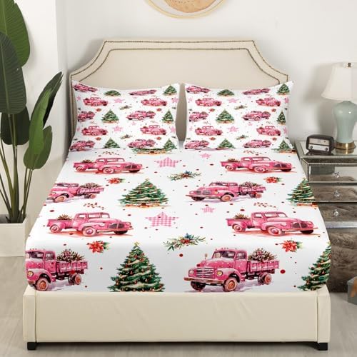 Merry Christmas Fitted Sheet Set Twin Size
