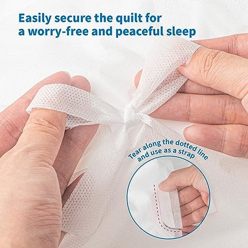 KIIS Travel-Safe Disposable Bedding Set Queen Size 2 Packs