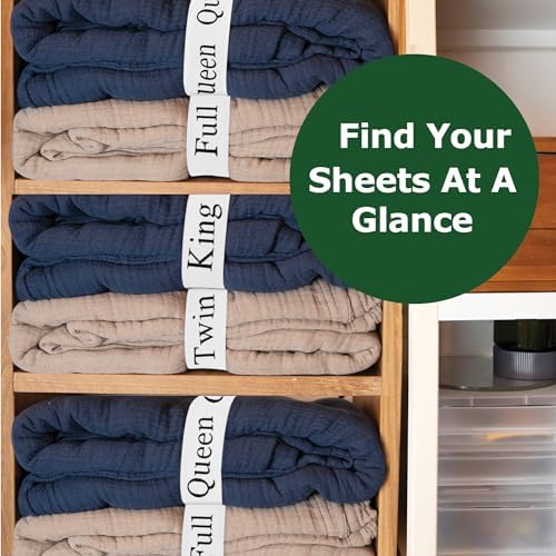 ECOHomes Sheet Organizer with Label Bands - White 2PCs