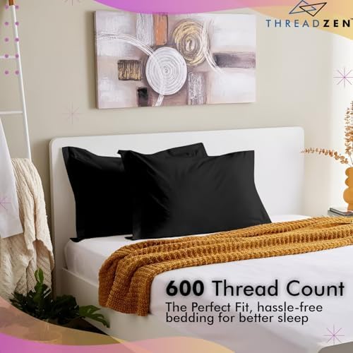 THREADZEN Cal King Pillow Sham 21x41 Set of 2