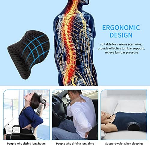 FOUSUPDT Lumbar Pillow for Office and Car Support