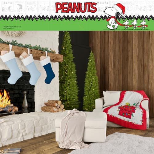 Franco Peanuts Snoopy Holiday Throw 40x50 Inches