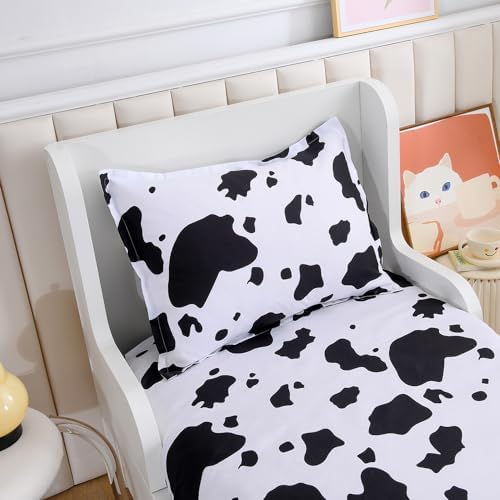 KWLOVER Cow Printed Full Sheet Set with Pillowcases