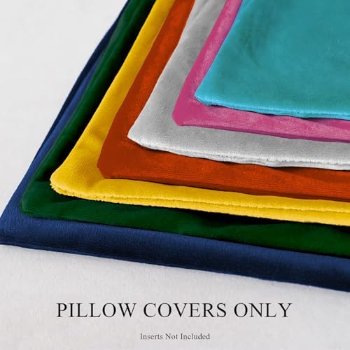 Jyumini Velvet Throw Pillow Covers 12x20 Inch Grey