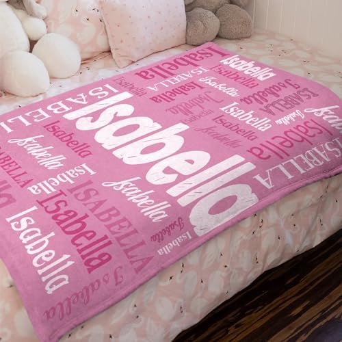 Personalized Name Blanket for Teen Girls Kids